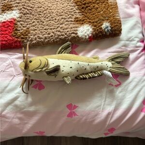 Adorable plush catfish, about 10 inches long, fun!
